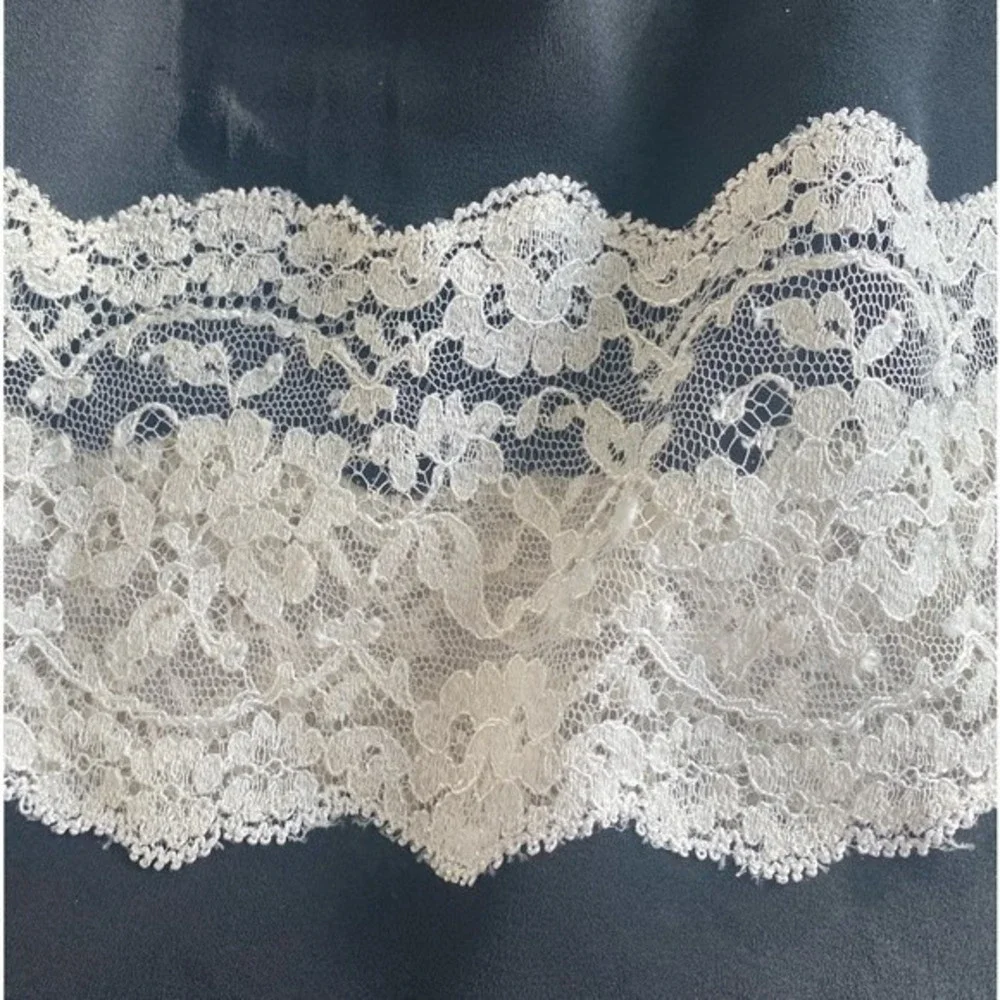 Dolce & Gabbana 00s Silk Lace Camisole strappy tube Chiffon Top whimsygoth S - Picture 7 of 15